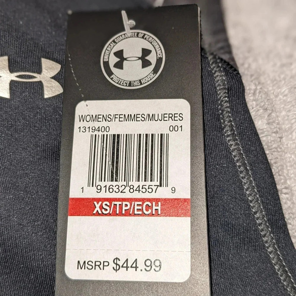 Under Armour Womens Hoodie XS Black Gray Cold Gear Sleeveless Pullover Vest NWT - Picture 9 of 10